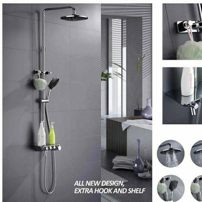 Luxury Mixer SHOWER SET Germany Brilliant GBV1388B 3in1 GBV1388 1388