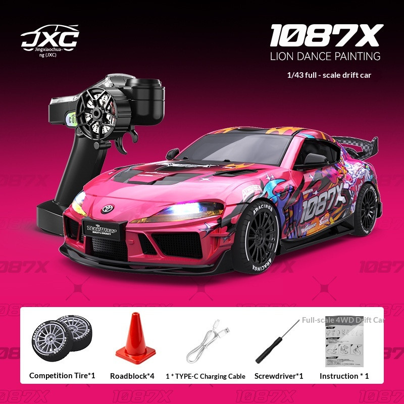 JXC Rc Drift Car 1087X Official Licensed Toyota Supra 143 Full Scale Mini RC Car Drift Car 2.4Ghz