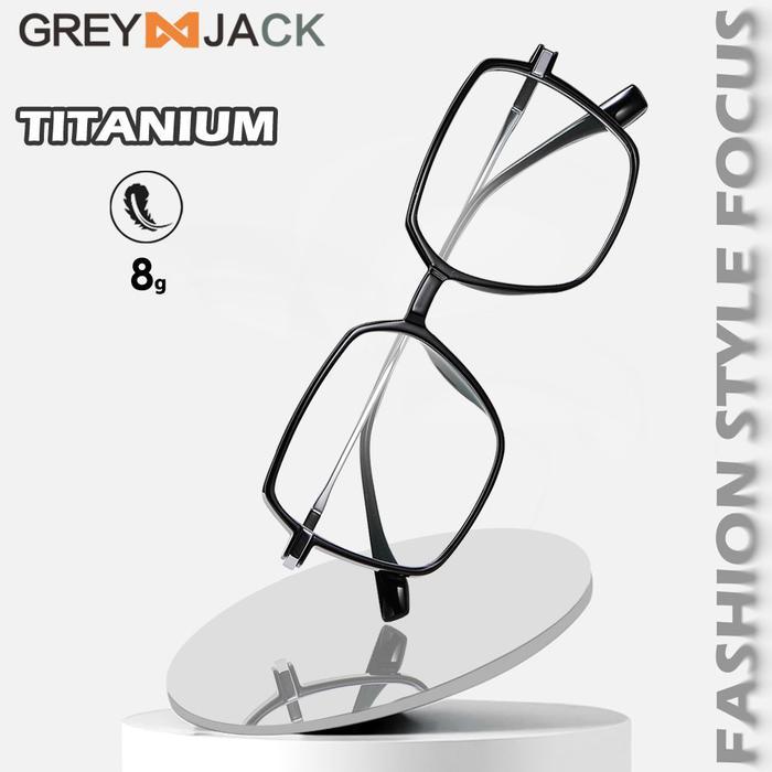 Grey Jack Frame Titanium Kotak Unisex