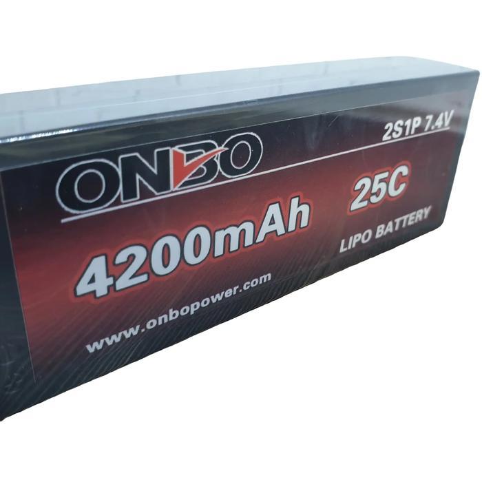 Lipo 2S Hardcase 7.4V 4200Mah 25C Baterai Onbo Power