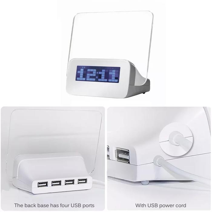 Jam Digital LED Memo Board / Jam Meja Digital Memo / Jam Meja LED