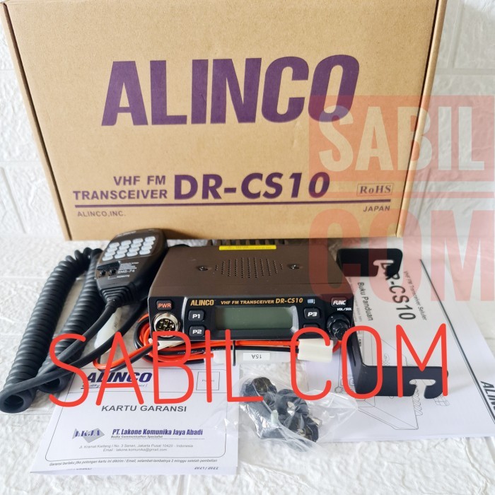 RADIO RIG ALINCO DR CS10 VHF - RADIO RIG MOBIL ALINCO DR CS 10 VHF