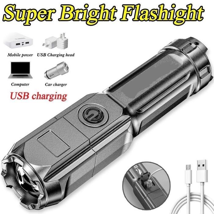 Premium Senter Led Original Premium Outdoors 36W Senter Led Police Chargeable Senter Cas 3000 Lumen