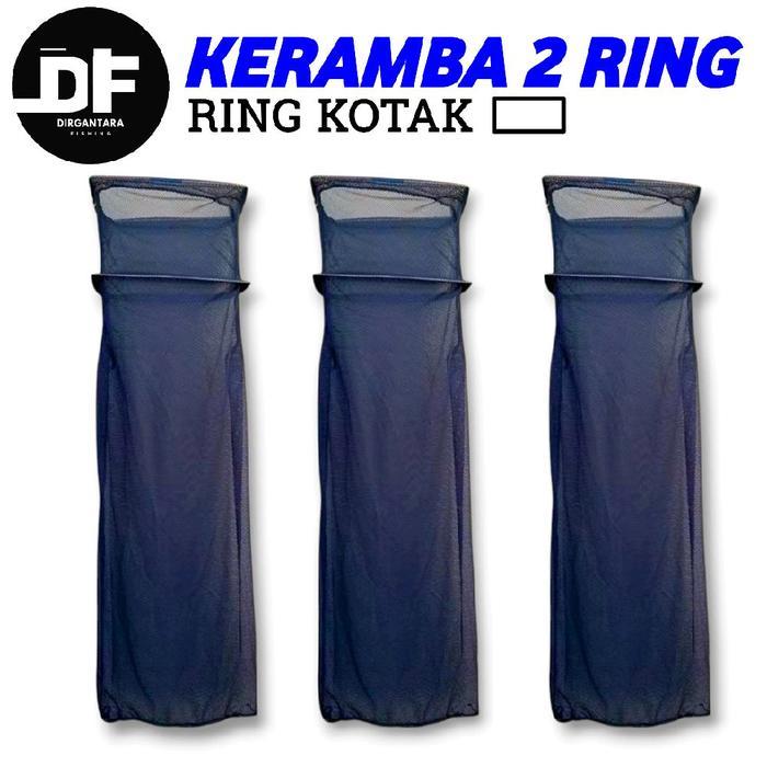 KORANG IKAN RING 2 KOTAK 100 CM KOJA IKAN KAIN HALUS KORANG PANCING BUBU IKAN KERAMBA IKAN WADAH