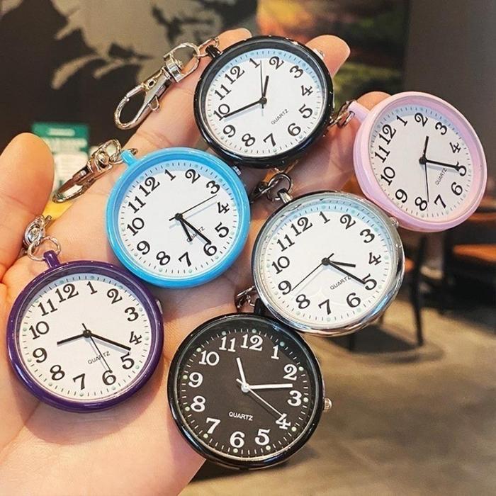 Jam Tangan Saku Jam Saku Gantungan Kunci Perawat Mini Gantungan Kunci Jam Saku Digital Gantungan