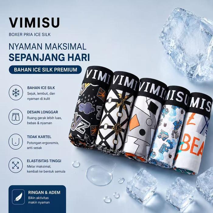 SUITNES VIMISU Celana Dalam Pria Premium Quality Seamless Bahan Lembut Halus Motif Dewasa Katun