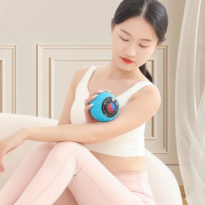 Rechargeable 5 Gears Vibrating Massage Ball Portable Peanut Massager Vibrating Foam Roller for