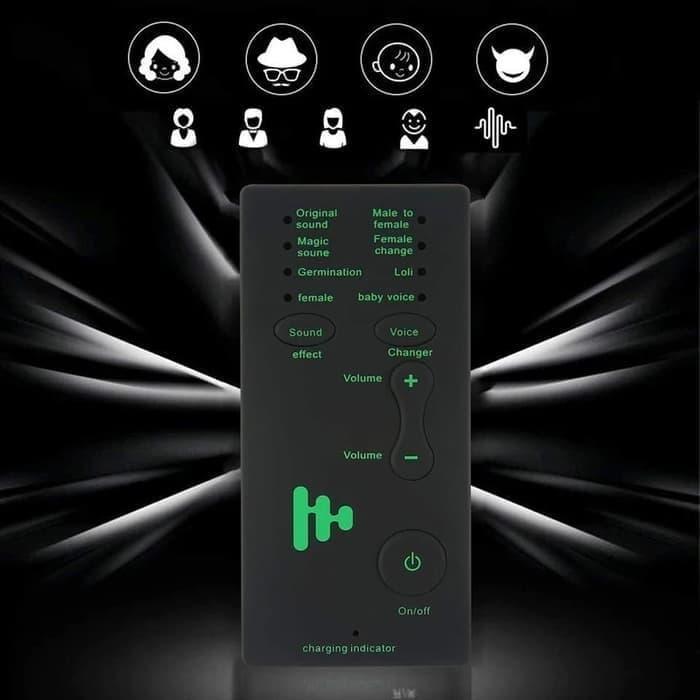 Headset Perubah Suara Live Sound Card External Voice Changer