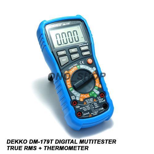 Dekko Dm-179T Digital Mutitester True Rms + Thermometer