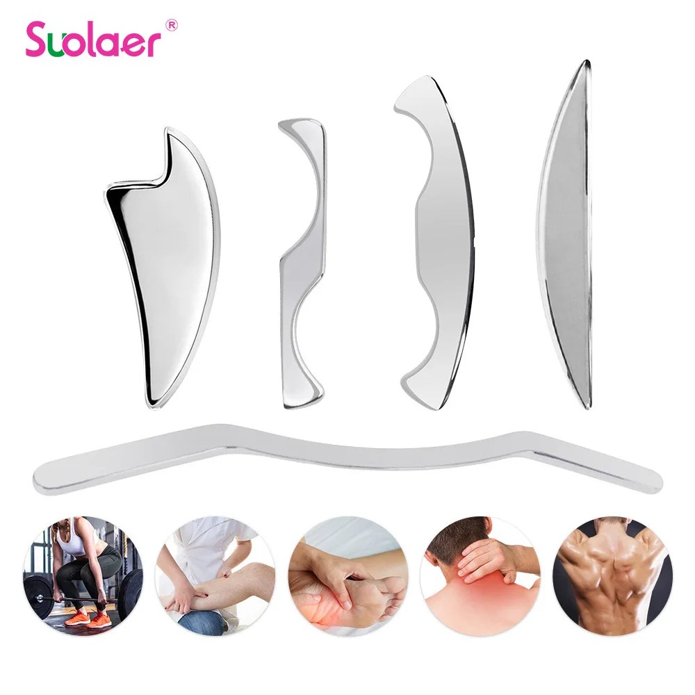 Stainless Steel IASTM Therapy Massage Tools Deep Tissue Massager Gua Fasia Reovery Musle Relaxation