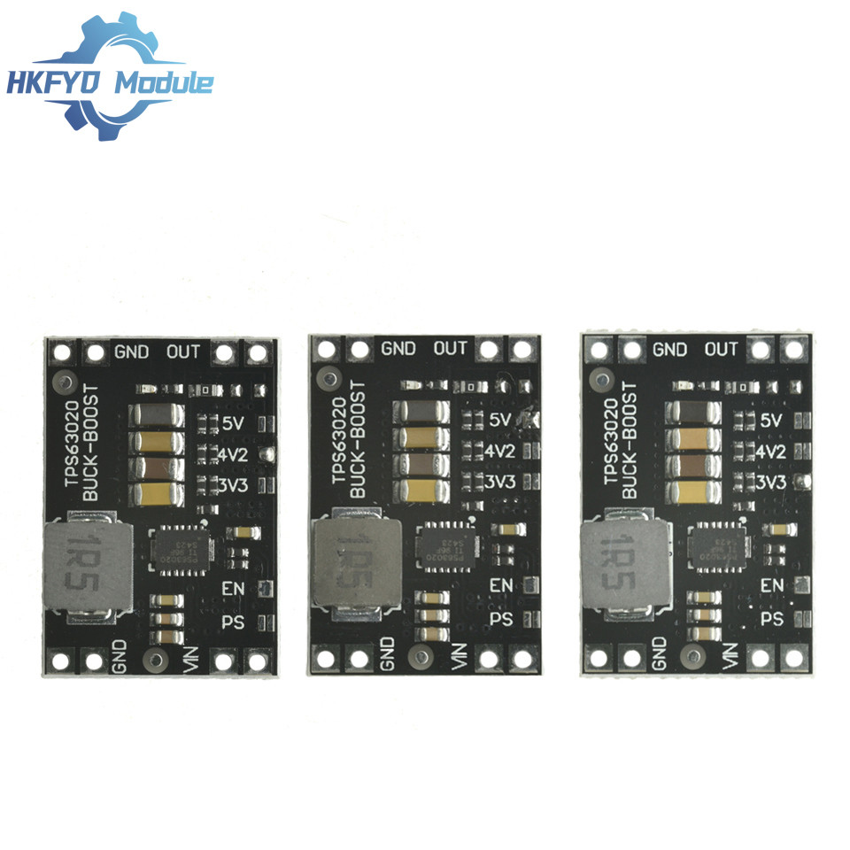 110PCS TPS63020 3.3V 4.2V 5V Lithium Battery Automatic Boost Buck Step Up Down Module XL63020