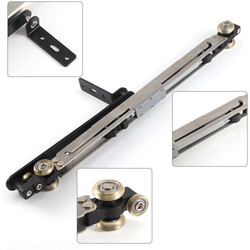 Invisible Sliding Door Buffer Track BuiltIn Wardrobe Bedroom Space Saving Sliding Hardware