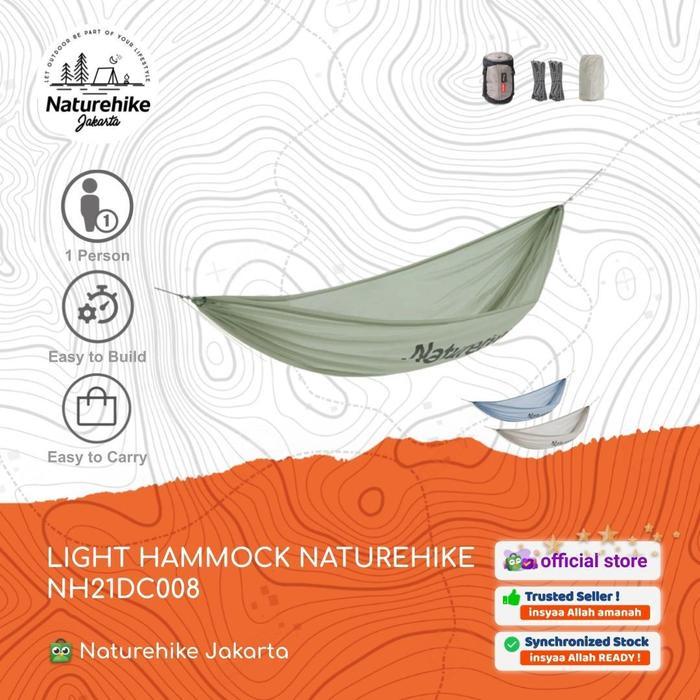 LIGHT HAMMOCK / AYUNAN GANTUNG CAMPING OUTDOOR NATUREHIKE NH21DC008