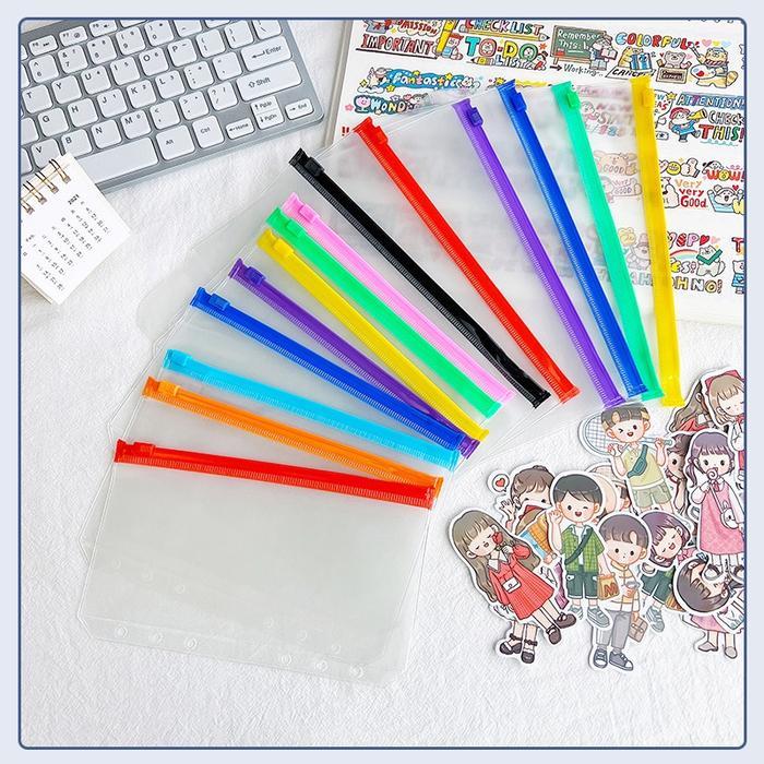 SALE binder keuangan nabungseru ziplock binder/Kantong Serbaguna Pouch Zipper Ziplock Warna Binder