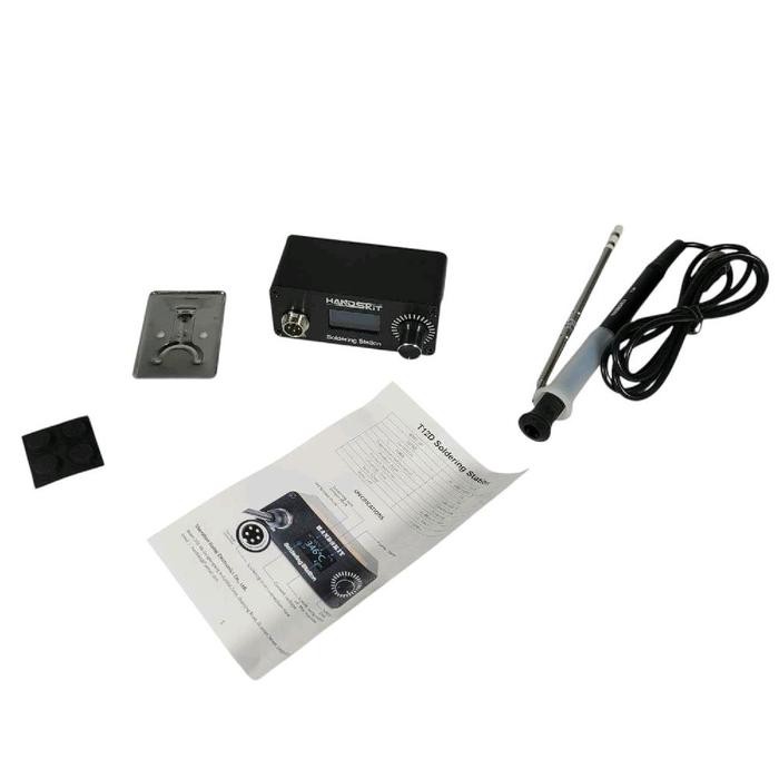 HANDSKIT SOLDER STATION ADJUSTABLE TEMPERATURE ANTI-STATIC OLED 72W - T12D