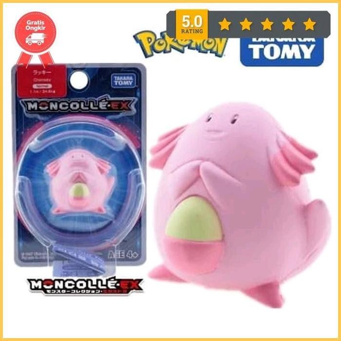 Siap Kirim Pokemon Moncolle EX Chansey Takara Tomy Action Fure