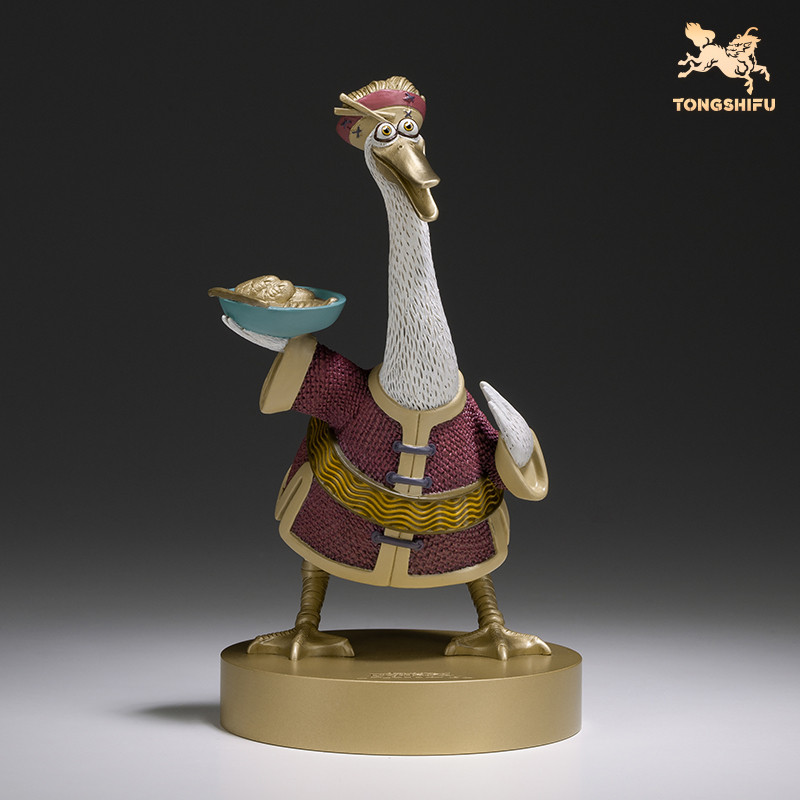 Copper Craft Chinese Cartoon Film Kung Fu Panda Animal Figurines Mr.Ping Statue Sculpture Ornament D