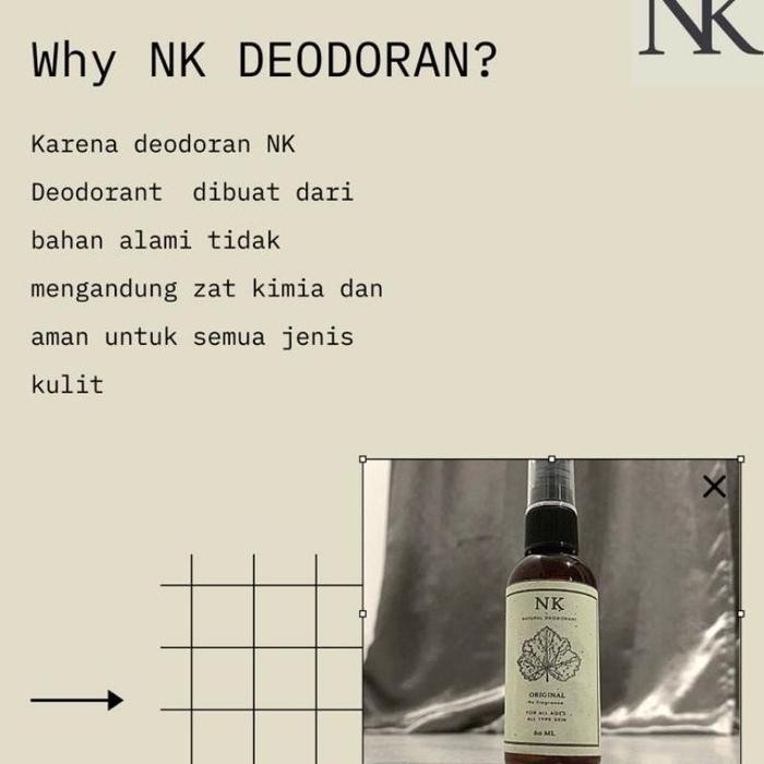 6a5g- Nk Natural Deodorant Spray Deo Ketiak