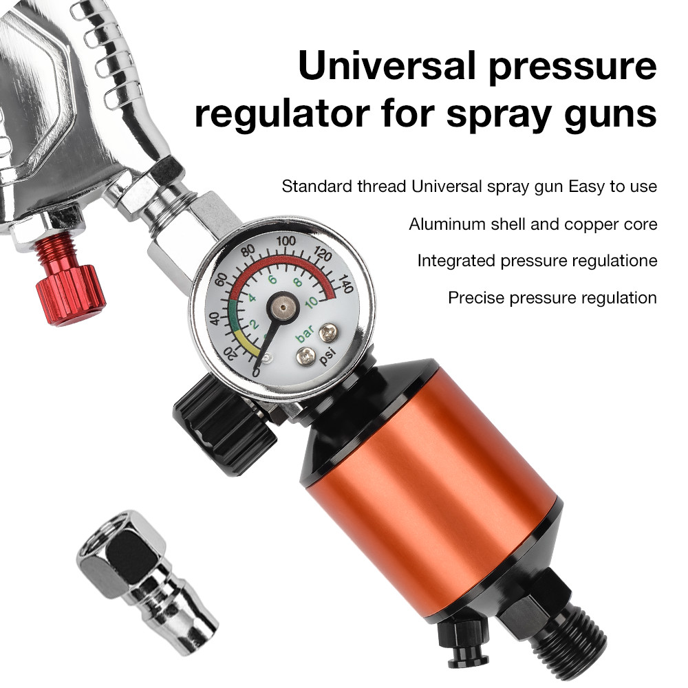Spray Gun Pressure Valve, Pressure Regulator With Oil And Water Filter, Home Paint Spray Gun