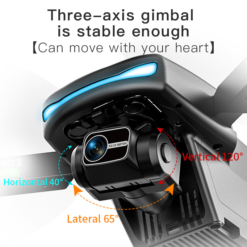 L800 PRO 2 GPS Drone 4K Camera 3-Axis Obstacle Avoidance FPV PRO Quadcopter 5G Wifi RC Helicopter HD