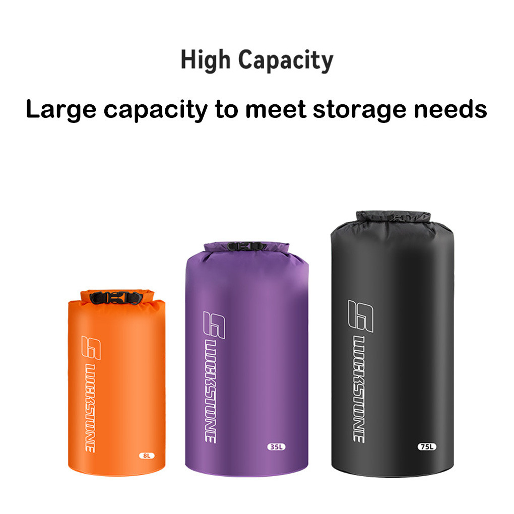 New 3/5/8/15/25/35/75L Waterproof Dry Bag Sack Ultralight Drifting Swimming Clothes Storage Bag