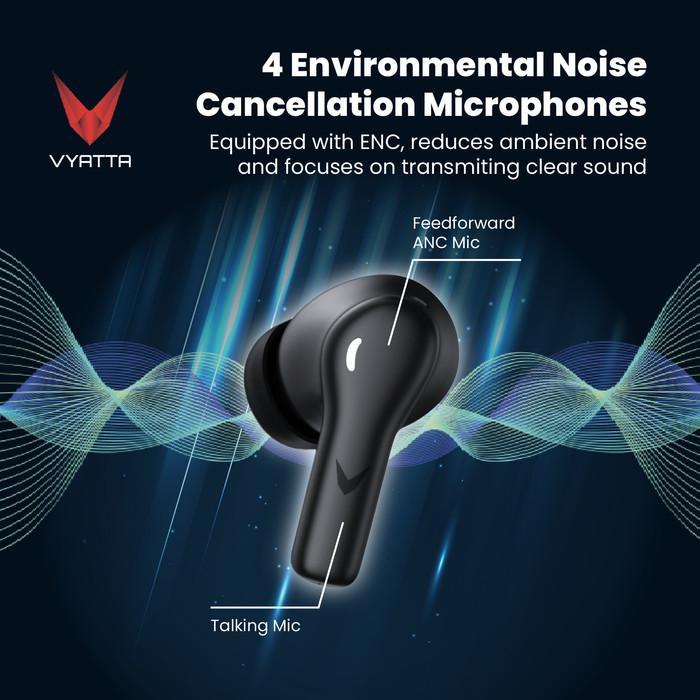 VYATTA AIRBOOM ANC S TWS BLUETOOTH HEADSET EARPHONE CUSTOM EQ FS