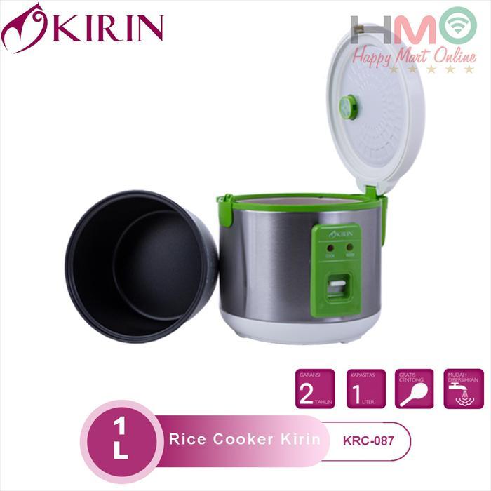Kirin Rice Cooker 1 Liter Krc 087 Magic Com 1L Kecil Anti Lengket Kirin Krc-087