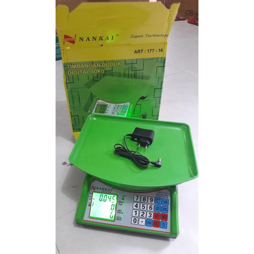 Nankai Art177-16 Timbangan Meja Digital 40Kg Buah Toko Kasir Laundry