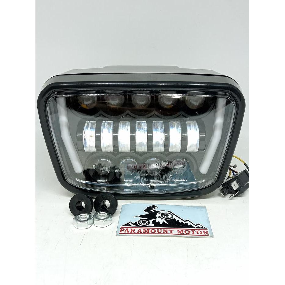 Headlamp daymaker LED rx king GL 100 lampu depan batok frame LTC original scarlet racing