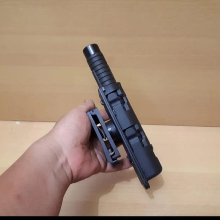 TERLARIS Baton Stick Police / Tongkat pemukul plus Holder Pinggang