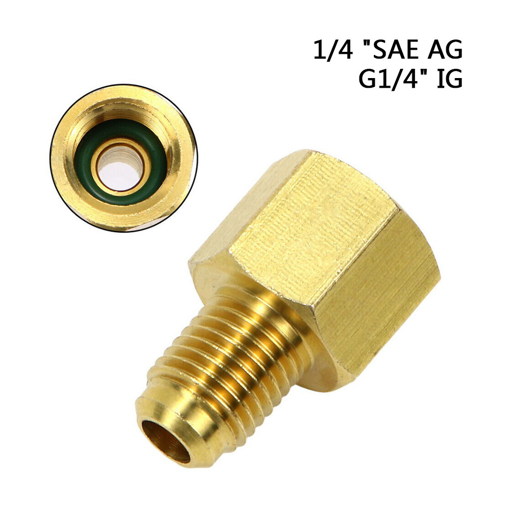 1/4'' Sae Ag To G1/4'' Ig Nitrogen Regulator Adapter Fittings/Air Conditioning Threaded Fitting For
