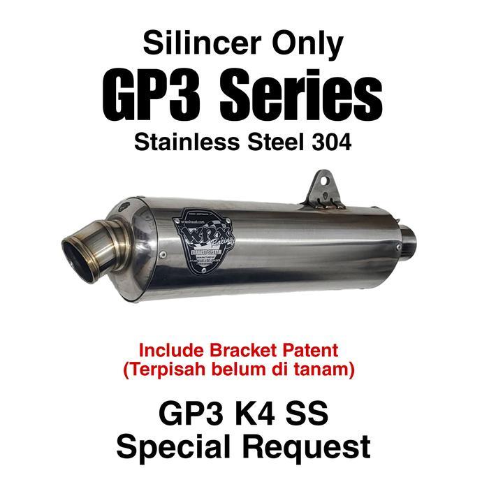 ORIGINAL Knalpot WRX GP3 K4 SE SS 61-68mm READY STOCK