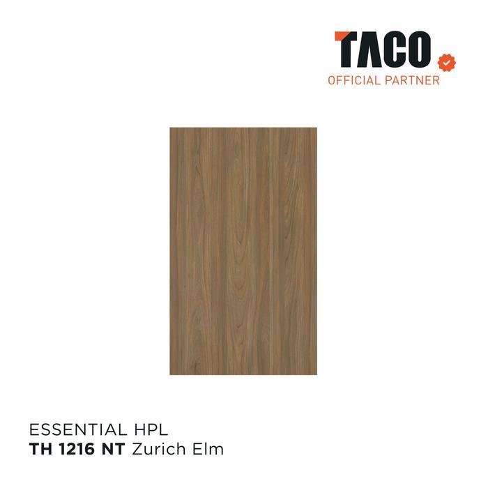 TACO Laminate HPL Serat Kayu Per 1 Lembar 122CM X 244CM - TH 1216 NT Zurich Elm