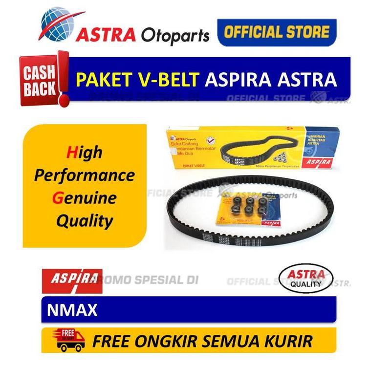 Paket V-Belt Aspira (V-Belt Kit) Untuk Motor Nmax