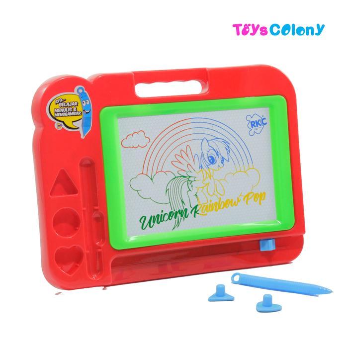 Mainan Anak/Papan Tulis Magnet/Papan Tulis Kotak Warna/Rkc01001