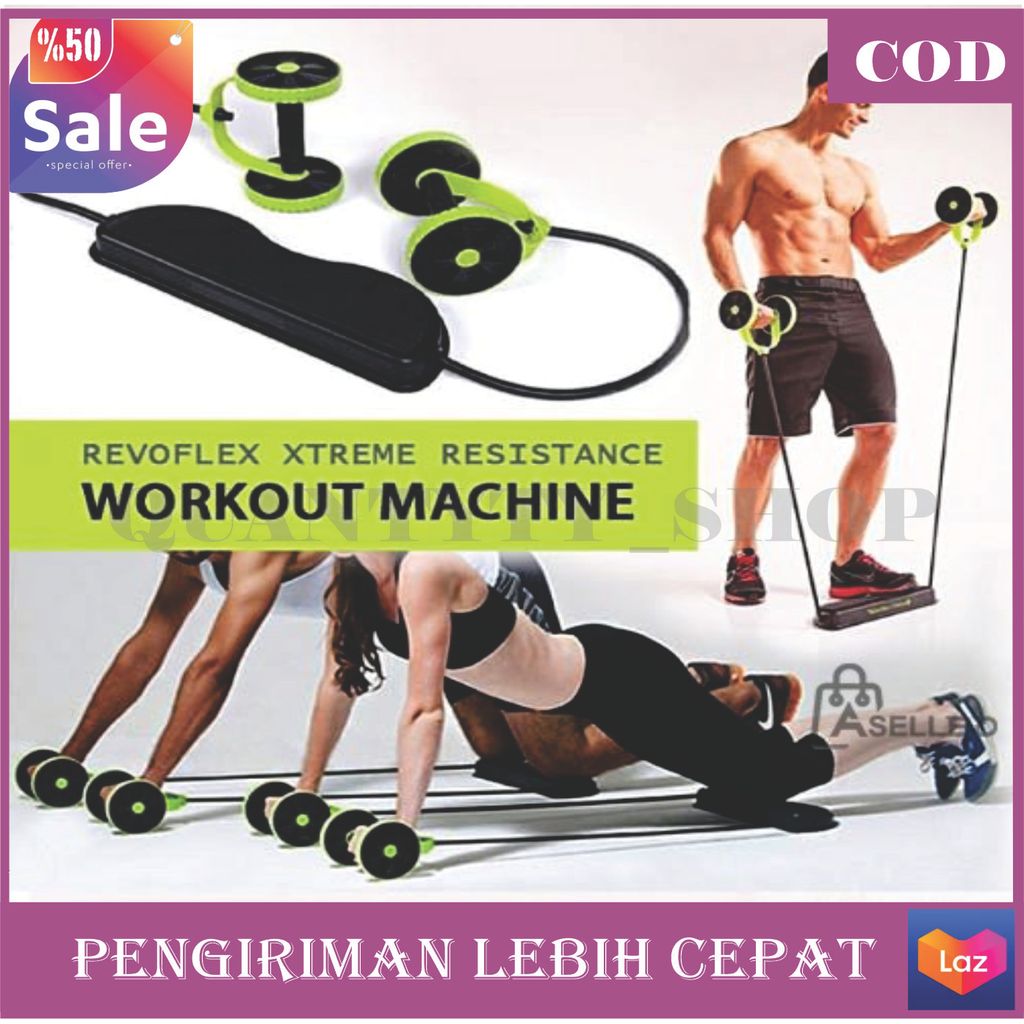 TERMURAH  Alat Fitnes Rumah - Extreme Xtreme 44 in 1 - Alat Fitness Pengecil Perut - Alat Pembentuk 
