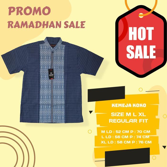 Baju Kemeja Koko Kemko Pria Dewasa Ukuran M L XL Regular Terbaru