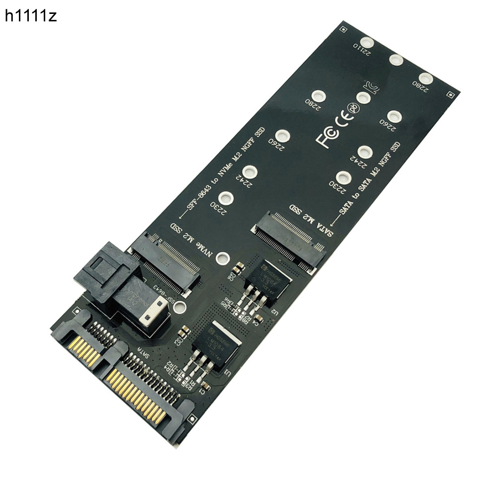 22Pin SATA M.2 SSD Adapter SFF-8643 to NVMe M.2 NGFF SSD Board m.2 SATA SSD TO SATA Adapter NVME SSD