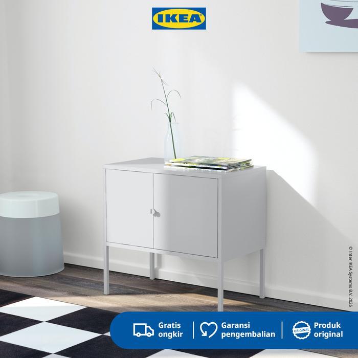 DISKON LIXHULT Kabinet Abu-Abu dengan Dua Pintu 60x35cm Furniture READY STOCK
