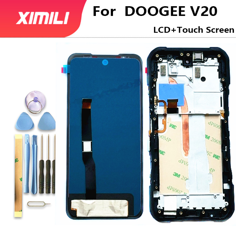 New Original 6.43" For DOOGEE V20 V20S LCD Display With Frame +Touch Screen Digitizer Assembly Repla