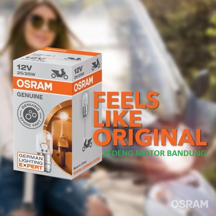 NEW Genuine Osram Bohlam Pijar Lampu Depan Motor Bebek Matic H6 12v