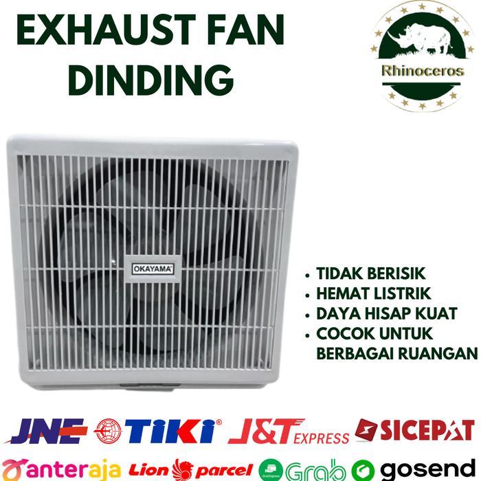 PROMO EXHAUST FAN DINDING BLOWER ANGIN 10 INCH DAN 12 INCH HEXOS PENYEDOT UDARA HEXOS DINDING