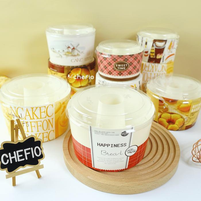 PREMIUM PAPER CUP CHIFFON CASE LOYANG KERTAS CETAKAN KUE BOLU SET MIKA NEW