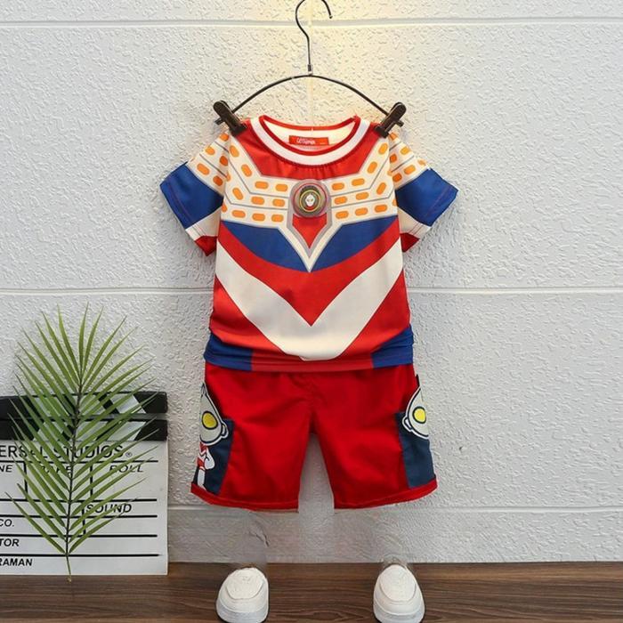 Ultraman Set Setelan Baju Anak Laki Laki Baju Ultraman Anak Baju Anak Cowok