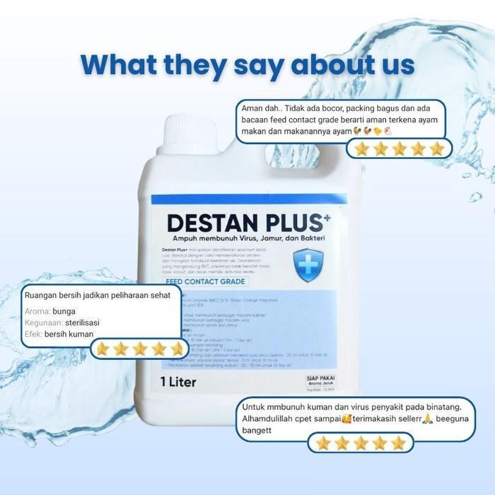 DESTAN 1L - Destan Plus - Desinfektan Serbaguna - Desinfektan ruangan - Desinfektan Aman untuk Hewan