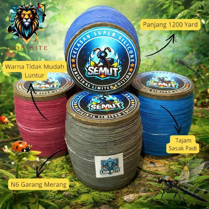 Gelasan Mainan Senar Layangan Panjang 1200 Yard Super Tajam