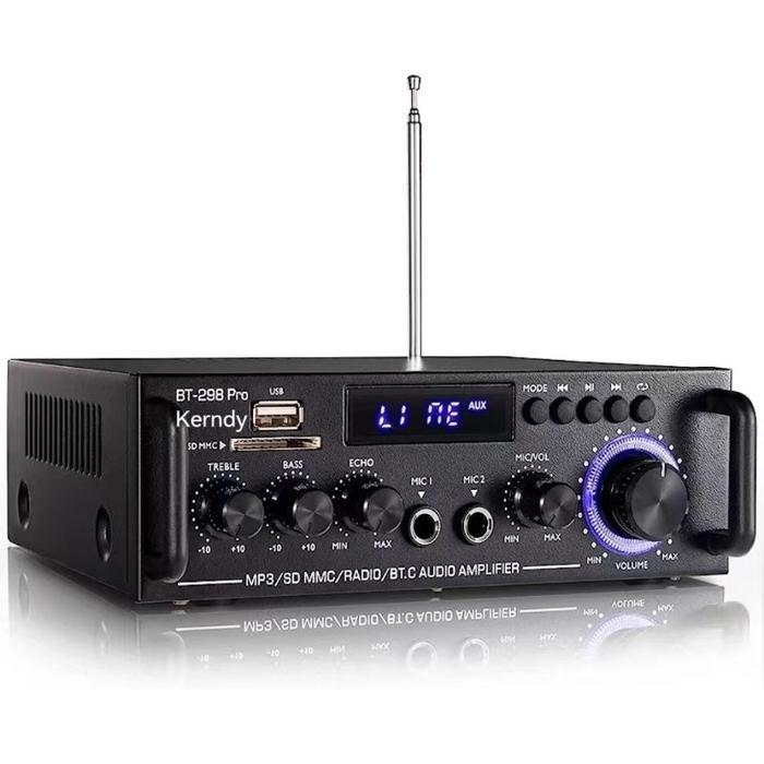 ROBOT - Amplifier KERNDY BT-298 pro ECHO Bluetooth EQ Audio Ampllifier Karaoke Home Theater FM Radio