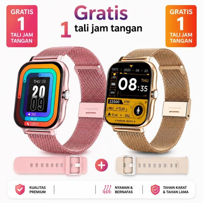 TERBARU jam tangan smartwatch amoled smart watch wanita smartwatch pria digital iphone smartwatch