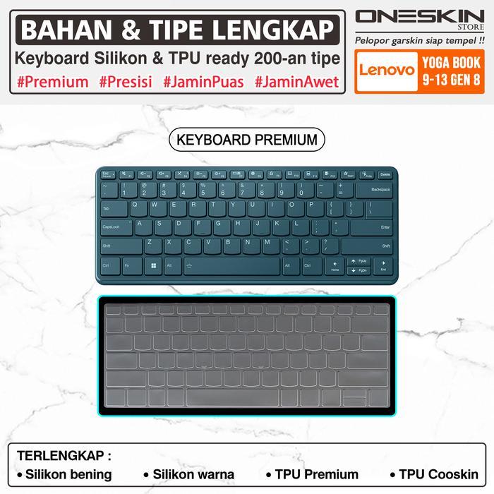BERKUALITAS Pelindung Keyboard Protector Lenovo Yoga Book 9 9i-13 13IRU8 Gen 8 Tpu
