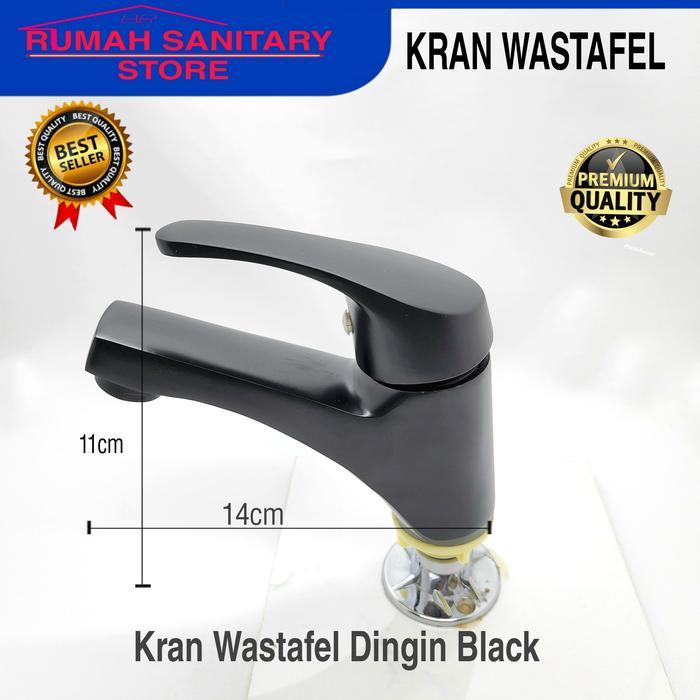 KRAN Wastafel WD model toto Chrome / black Kran Dingin